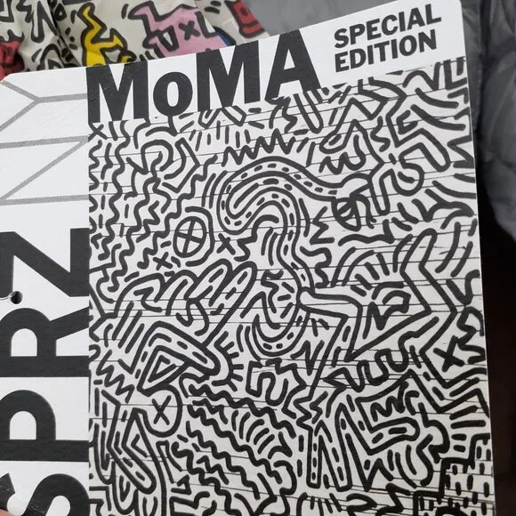 Keith Haring Art Puffer Jacket UNIQLO SPRZ NY MoMa Ultra Light Down Silver XXS